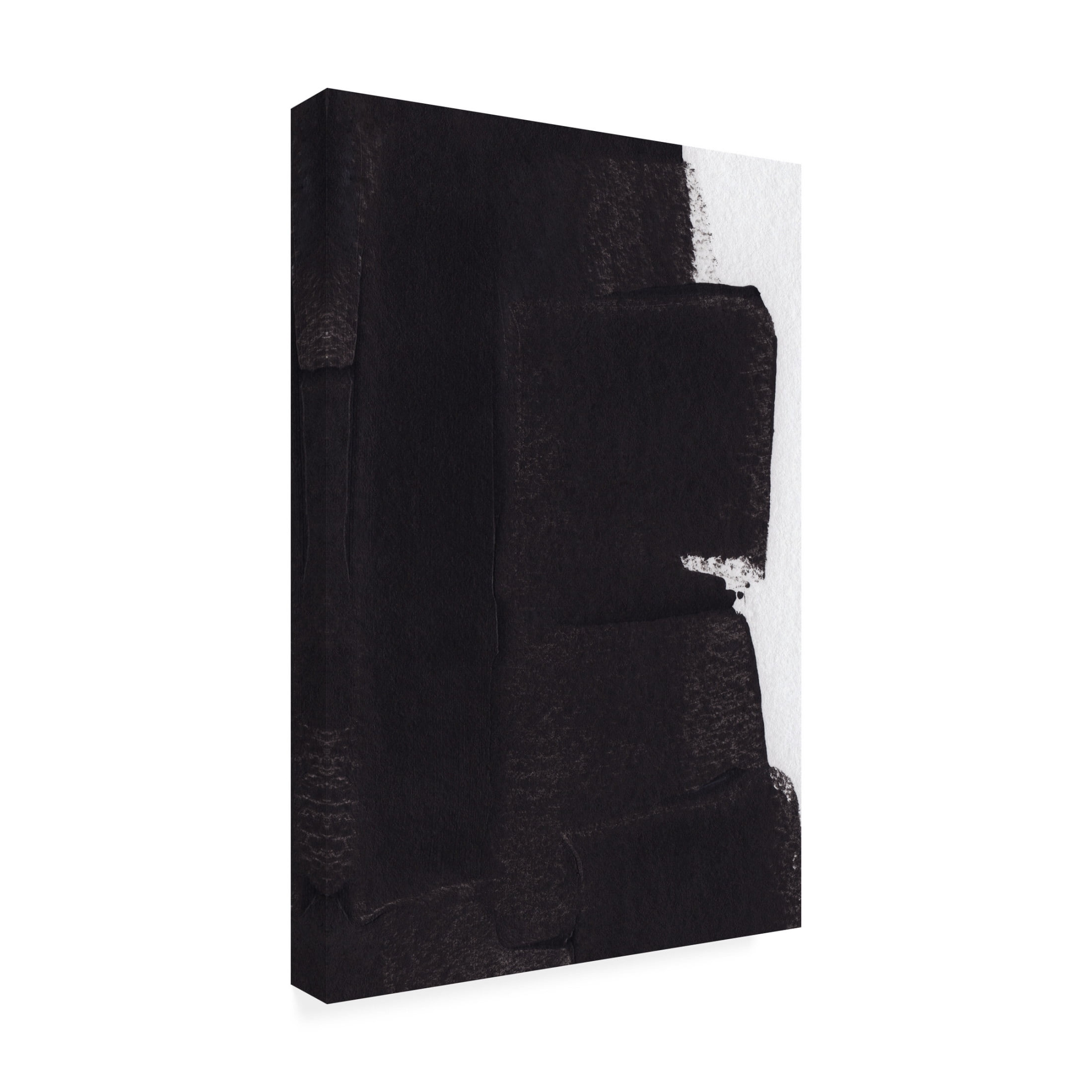 Trademark Fine Art uplusmestudio Black Strokes Canvas Wall Art