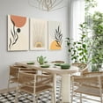 thumbnail image 2 of Boho Wall Decor Set of 3 Colorful Trendy Modern Wall Art Prints Abstract Minimalist Prints, Geometric Posters Canvas Boho Wall Art Decor for Living Room, Bedroom, Bathroom, Home (Framed 12x16"), 2 of 6