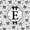 Black E, variant on spefrowx Cute Monogram Bow Twin Comforter Sets for Teens, Princess Stripe Love Heart Bedding Set, Black Reversible, 2-Piece, 1 Comforter and 1 Pillowcase