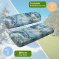thumbnail image 5 of Uorisanigo Blue Marble Print Golf Cart Seat Cushion Non-Slip Golf Seat Cushion Cover Easy to Install Golf Cart Seat Protector for All EZGO, Yamaha, Club Cars and More 2-Seats Cart, 5 of 7