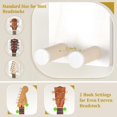 thumbnail image 3 of Soporte de pared para guitarra Keebofly de madera rústica con soporte para púas, paquete de 3 unidades, 3 of 8