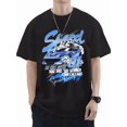 thumbnail image 1 of Men'S Racing And Speed Competition Number 01 T-Shirt - A Turquoise Blue Short-Sleeve Tee with a Racing Theme, Featuring, 1 of 5