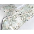 thumbnail image 3 of Botany Feels Bed Runner Set, Bohemian Atmosphere with Flowers Vintage and Leafy Pattern Chill Aura, Decorative Bedding Scarf & a Pillow Sham for Hotels Homes, Twin, Eggshell Mint Green, by Ambesonne, 3 of 3