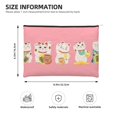 thumbnail image 3 of Cauagu Cute Cat for Tyvek Makeup Bag,Reusable Travel Cosmetic Bag Women Organizer Toiletry Bag Birthday,Gifts for Women Girlfriend Mom Teacher 6.5’’*8.9’’, 3 of 7