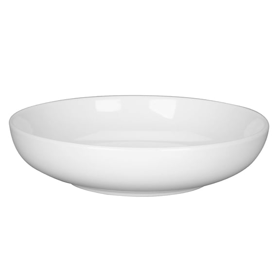 6-Piece 22oz 8" Porcelain Pasta Bowls, White Wide Shallow Bowls for Salad & Soup