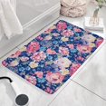 thumbnail image 3 of Pioneer Flower Floral Print Flannel Non Slip Door Rugs,Washable Door Mats Indoor,Decorative Door Mats,Dirt-Resistant and Absorbent Doormat for Entrance,Bedroom,Kitchen,Bathroom,23.5"x16", 3 of 5