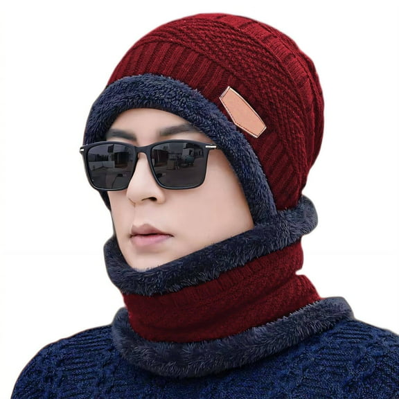 TELOLY Beanie for Women,Polyester Hats for Women,Easy to Match Hat Women,Claret