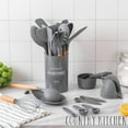 thumbnail image 6 of Country Kitchen 38-Pc Cooking Utensils Set Silicone Spatula & Kitchen Gadgets, Gray, 6 of 7