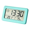 thumbnail image 1 of Reloj de pared digital ligero Higrómetro montado en Monitor de humedad silencioso LCD para escritorio Decoración de habitación de , Azul C azul Macarena Reloj de pared digital, 1 of 8