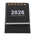 thumbnail image 4 of GOOHOCHY Calendario de escritorio 2026: pequeño calendario mensual de escritorio, planificador diario para oficina y hogar, color negro., 4 of 8