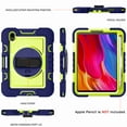 thumbnail image 5 of Dteck for iPad Mini 7 (A17 Pro) 2024/ Mini 6 8.3" Case with Pencil Holder Kickstand, Heavy Duty Shockproof Rugged Shoulder Strap Protective Cover,360° Rotate Hand Strap/Stand, Navyblue, 5 of 9