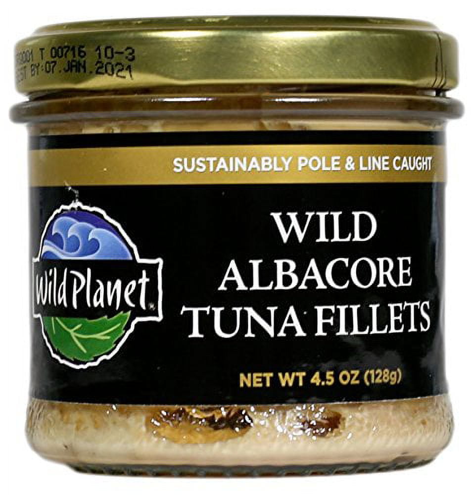 Wild Planet Jarred Wild Albacore Tuna Fillets, 4.5 Oz