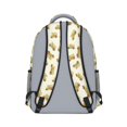 thumbnail image 3 of School Bus and Wheels Beige Pattern Backpack for School, Cute School Bag with Adjustable Shoulder Straps and Padded Back, 15.3"x11"x6.7", 3 of 5
