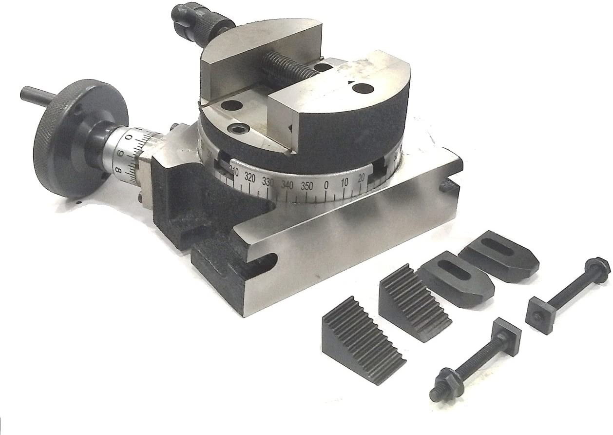 3" ROTARY TABLE 3 SLOTS HORIZONTAL AND VERTICAL & 3" ROUND VICE VISE 