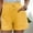 Yellow, variant on Tejiojio Active Women's Summer Clearance Lady's Active Tapered Workout Yoga Lounge Track Pockets Joggers Short Pants