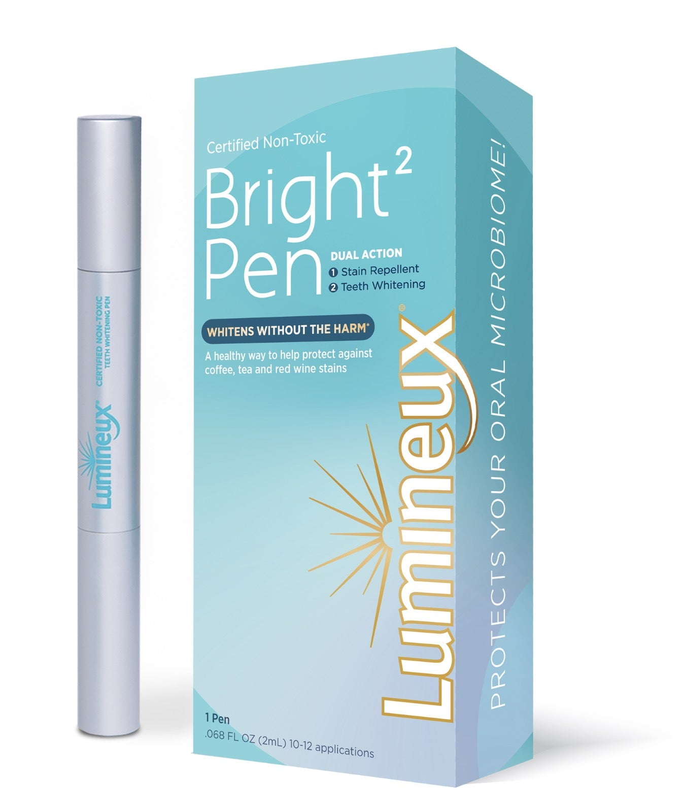 Lumineux Teeth Whitening & Dual Action Stain Repellant Ultra-Bright Pen