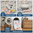 thumbnail image 5 of Washable Area Rug, Non-Slip Low Pile Stain Resistance Rug with Peacock and Deer, Animal Carpet for Living Room, Bedroom, Dining Room, 5 of 8