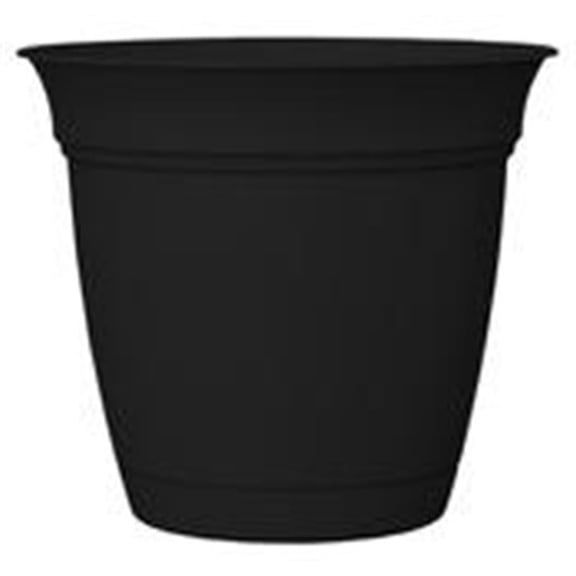 HC Companies 20” x 20” x 20” Round Black Plastic Planter with Drainage Holes