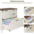 thumbnail image 4 of Vabches Lateral File Cabinet with 4 Drawers, Farmhouse Large Wood File Storage Cabinets Printer Stand for Home Office Cabinet, 4 of 8