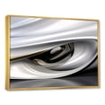thumbnail image 2 of Designart Abstract Modern Waves framed wall art decor, Waves framed wall art, Endless Ripples in Gold and White , Gold Modern Gold framed wall art, 32x24 inches Gold Frame, 2 of 5