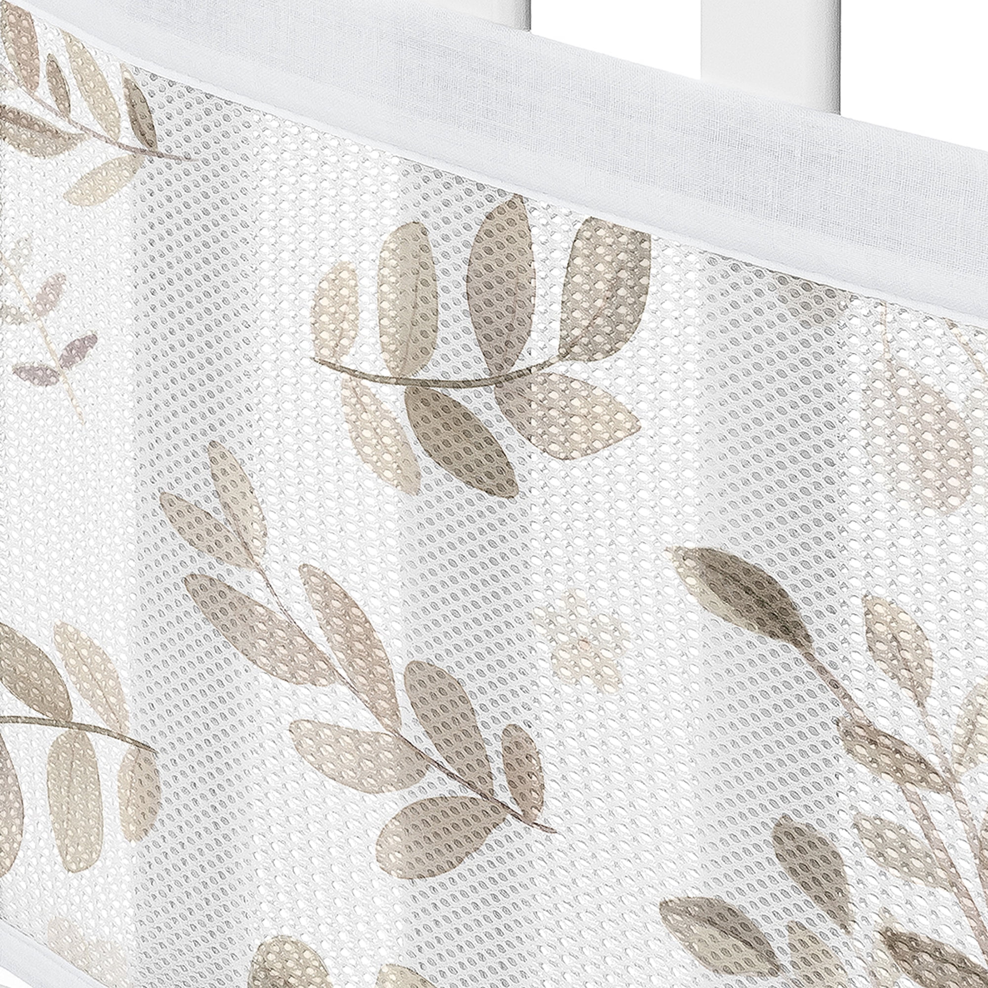 Sweet Jojo Designs + BreathableBaby Botanical Ivory Beige Breathable Mesh Crib Liner Pad