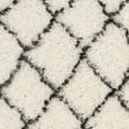 thumbnail image 2 of SAFAVIEH Moroccan Luvenia Geometric Shag Area Rug, Ivory/Grey, 3'3" x 5'3", 2 of 4