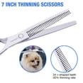 thumbnail image 4 of Tijeras de peluquería canina CADABY Professional 5 en 1, color plateado, 4 of 8