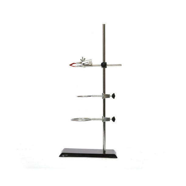 Scienceny 1 Juego de soporte de retorta de laboratorio portátil profesional reutilizable lavable universidad ciencia enseñanza experimento Material de laboratorio 40CM