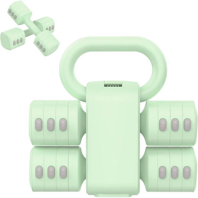 inAdjustable Dumbbell Set Levels Hand Weights (Each ./././.lb) for Women & Men Weights Dumbbell Set Convertible to Kettlebell for Home Gym Strength Training