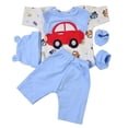 thumbnail image 3 of figatia 5 Pcs Vêtements de Poupée Reborn 22-23 Pouces Tenues pour Garçons Bébé Look, Combinaison Imprimée, 3 of 9