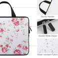 thumbnail image 3 of AWERP Flowers Lace Silk Screen Laptop Bag Diving Fabric Soft Carrying Travel Case 12inch, 3 of 5