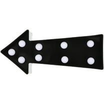 SEWOART Black LED Arrow Night Light Cordless Wall Or Table Decorative Light