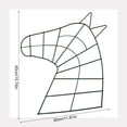 thumbnail image 5 of Horse Head Wire Wreath Frame,Metal Floral Flower Wreath Frames Form Making Rings for DIY Christmas New Year Party Home Outdoor Ornaments Decor Horse Lover, 5 of 7