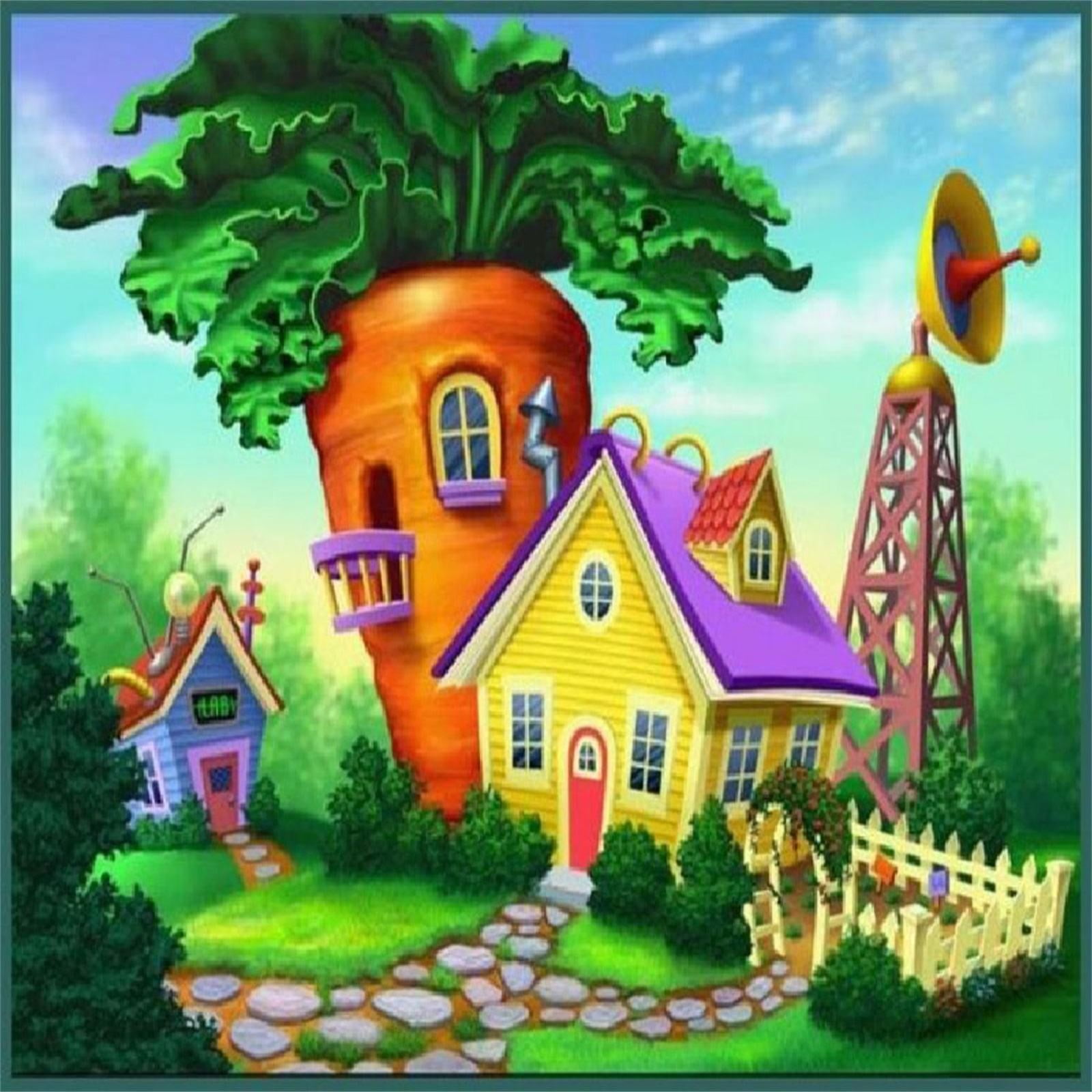 Paint by Number for Adults Carrot House Beauty DIY Arts and Crafts Kit