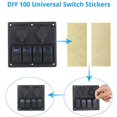 thumbnail image 4 of Panel de Interruptor Marino Afortunado Impermeable 12/24v 4 Ranuras USB Duales Azul, 4 of 5
