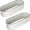 White, variant on Galvanized Metal Raised Garden Bed 2-Pack 4.5x2x1 ft, White Oval Outdoor Planter Box Kit with Open Bottom Drainage for Growing Vegetables, Plants & Flowers in Backyard or Patio