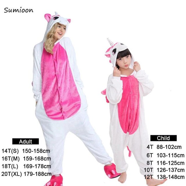 Kigurumi-Pijamas de unicornio para niñas, ropa de dormir de invierno con animales, Panda, cerdo, mono de Navidad, conjuntos de Pijamas para bebés
