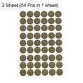 thumbnail image 3 of Uxcell 2 Sheets/108Pcs Screw Hole Stickers, 21mm Bronze Self-Adhesive Screw Cover Sticker, 3 of 6