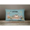 thumbnail image 4 of Caroline's Treasures CK7853PW1216 Fawn Pug Sweet Home Canvas Fabric Decorative Pillow, 12H x16W, multicolor, 4 of 4