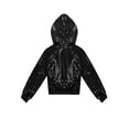 thumbnail image 4 of Alvivi Unisex Boys Girls Hip-hop Jazz Performance Costume Street Dancing Outfits Shiny Sequins Hooded Jacket  Pants Set 3-14, 4 of 7