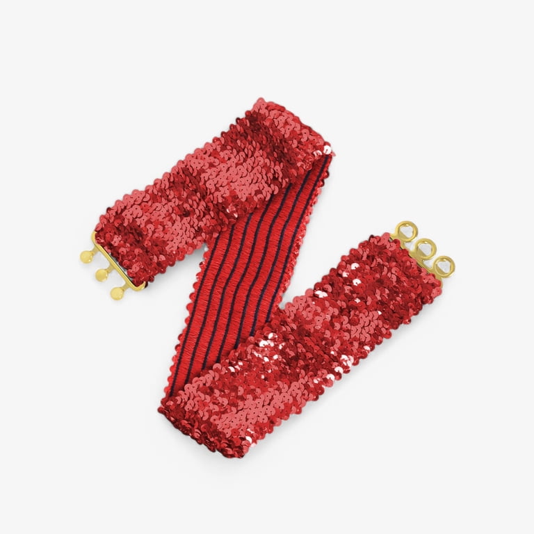 Women\'s Stretchable Red Sequin Belt Accessories | Womens Stretchable Red Sequin Belt | Poshmark main image 4