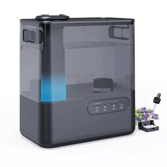 ALROCKET 5L Humidifiers for Bedroom, Cool Mist Humidfiers for Home Large Room,Baby and Plant,Black