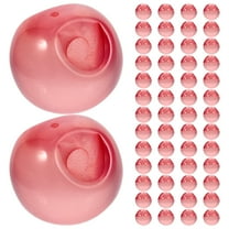 KAKOWELY 100Pcs Sewing Buttons Pink Resin Round for Clothing Closure and DIY Accessories