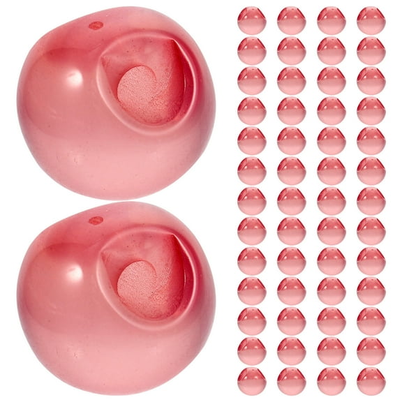 KAKOWELY 100Pcs Sewing Buttons Pink Resin Round for Clothing Closure and DIY Accessories