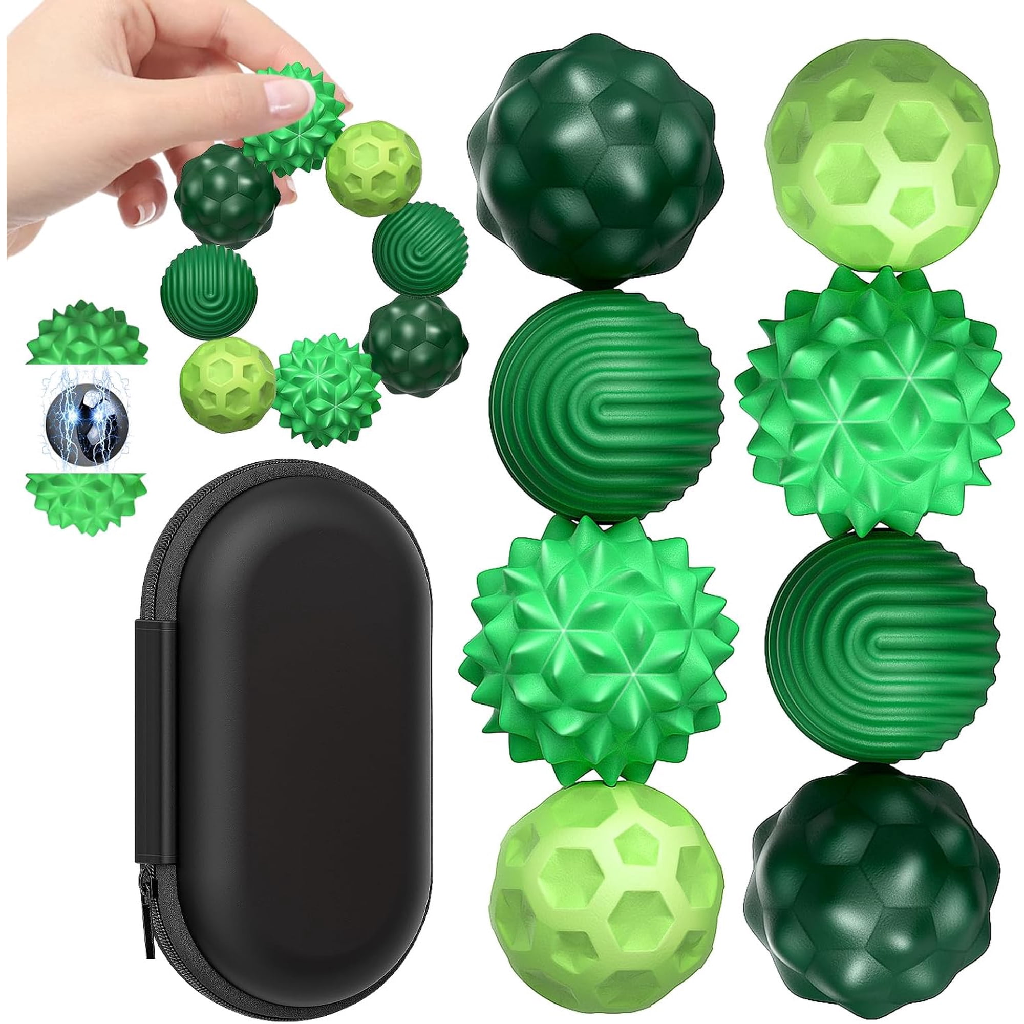 Balles magnétiques en silicone - 8 pièces, jouet sensoriel anti-stress- Buckybal Balles magnétiques en silicone - 8 pièces, jouet sensoriel anti-stress- Buckybal