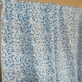 thumbnail image 2 of Cotton Curtain Floral Print 58 Inch Wide Small Flowers Allover Blue on White, 2 of 3
