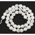 thumbnail image 1 of Nvzi 2 piezas de cuentas dispersas de piedra blanca natural con corte de diamante, cuentas redondas, accesorios creativos hechos a mano para pulseras, 8 mm, 1 of 3