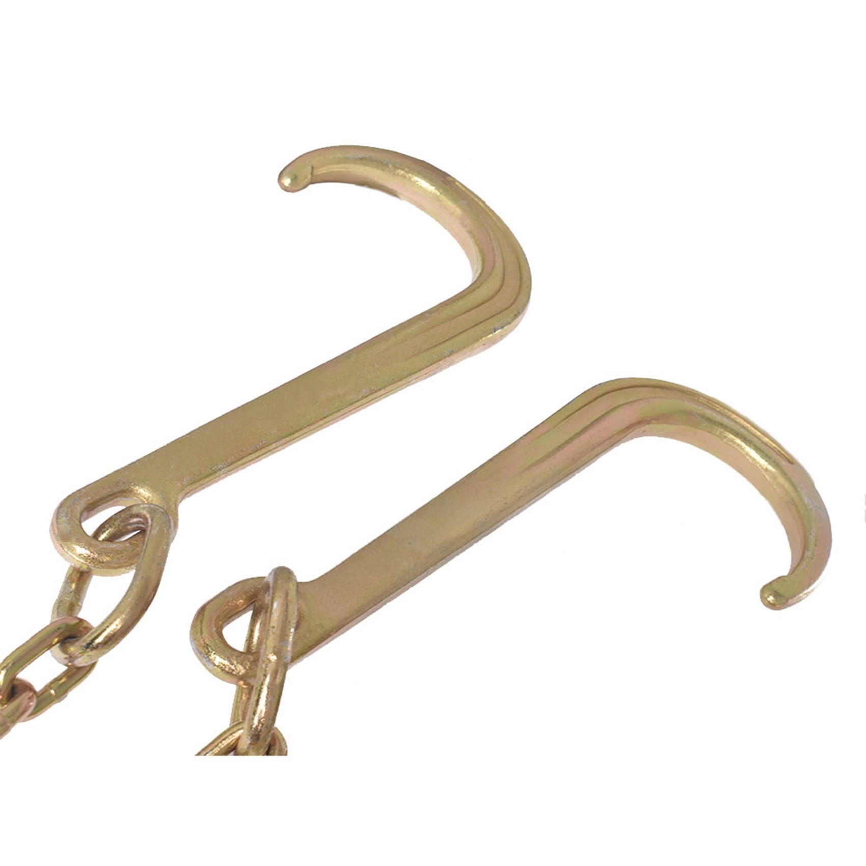 LABLT 5/16" x 2' G70 Tow Chain J-Hooks V-Chain Flatbed Truck Rollback Wrecker Carrier