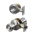 thumbnail image 5 of Satin Nickel Entry Door Knob and Single Cylinder Deadbolt Combo, 6-Way Universal Fit, 5 of 10