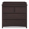 thumbnail image 5 of Delta Children Waverly 3 Drawer Dresser with Changing Top, Walnut Espresso, 5 of 6